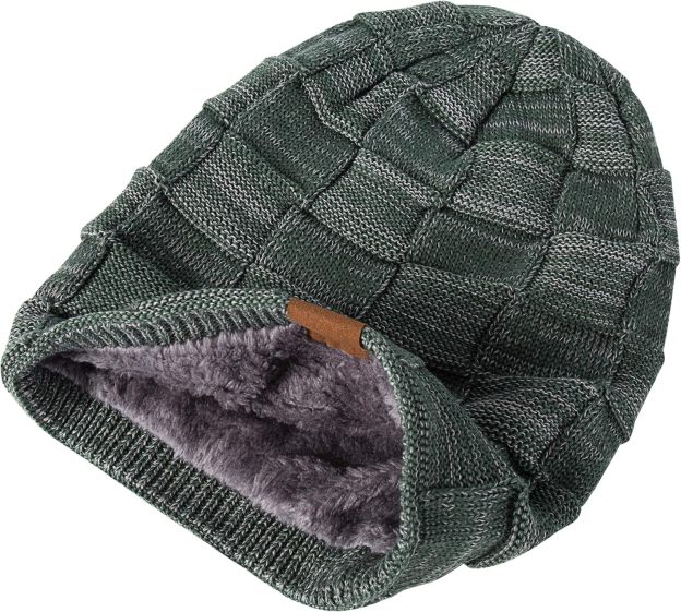  Beanie Hat for Men and Women Winter Warm Hats Knit Slouchy Thick Skull Cap