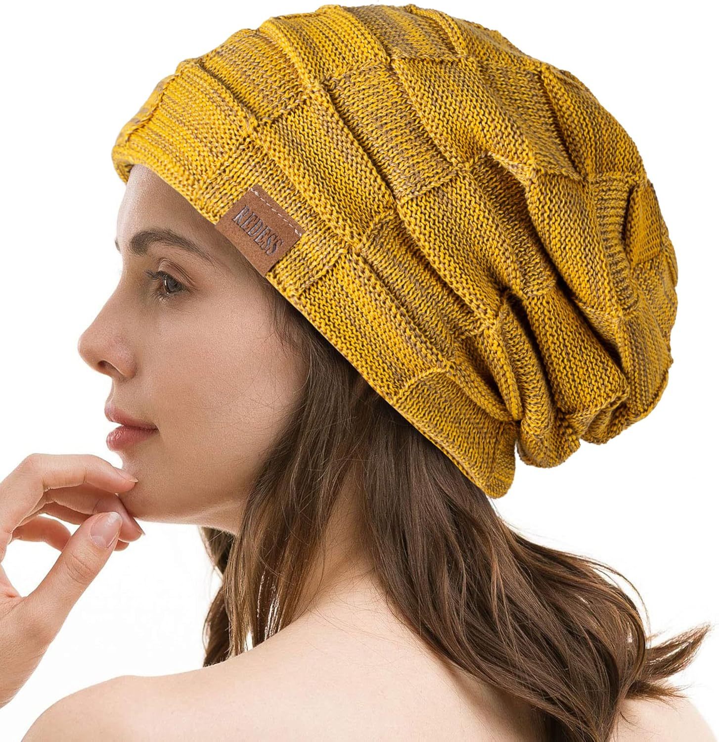  Beanie Hat for Men and Women Winter Warm Hats Knit Slouchy Thick Skull Cap