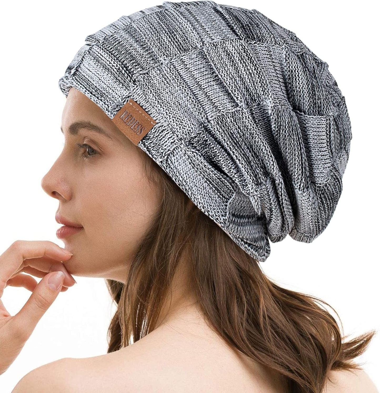  Beanie Hat for Men and Women Winter Warm Hats Knit Slouchy Thick Skull Cap