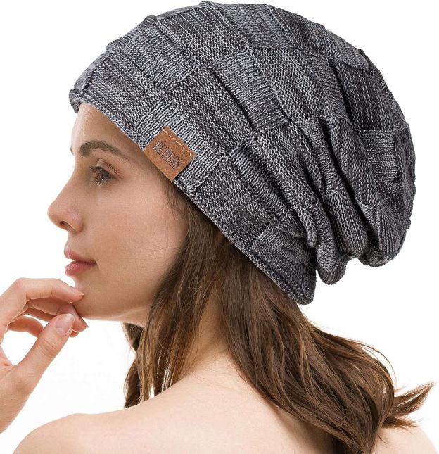  Beanie Hat for Men and Women Winter Warm Hats Knit Slouchy Thick Skull Cap