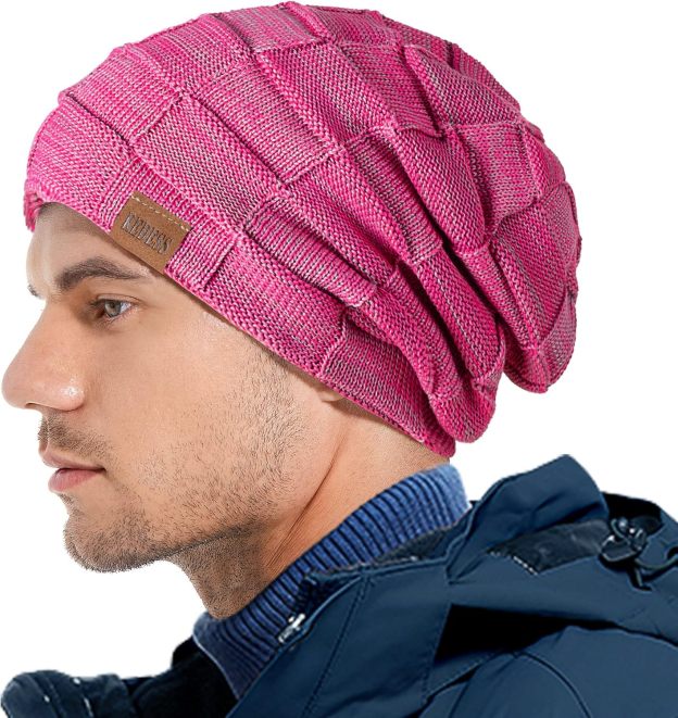  Beanie Hat for Men and Women Winter Warm Hats Knit Slouchy Thick Skull Cap