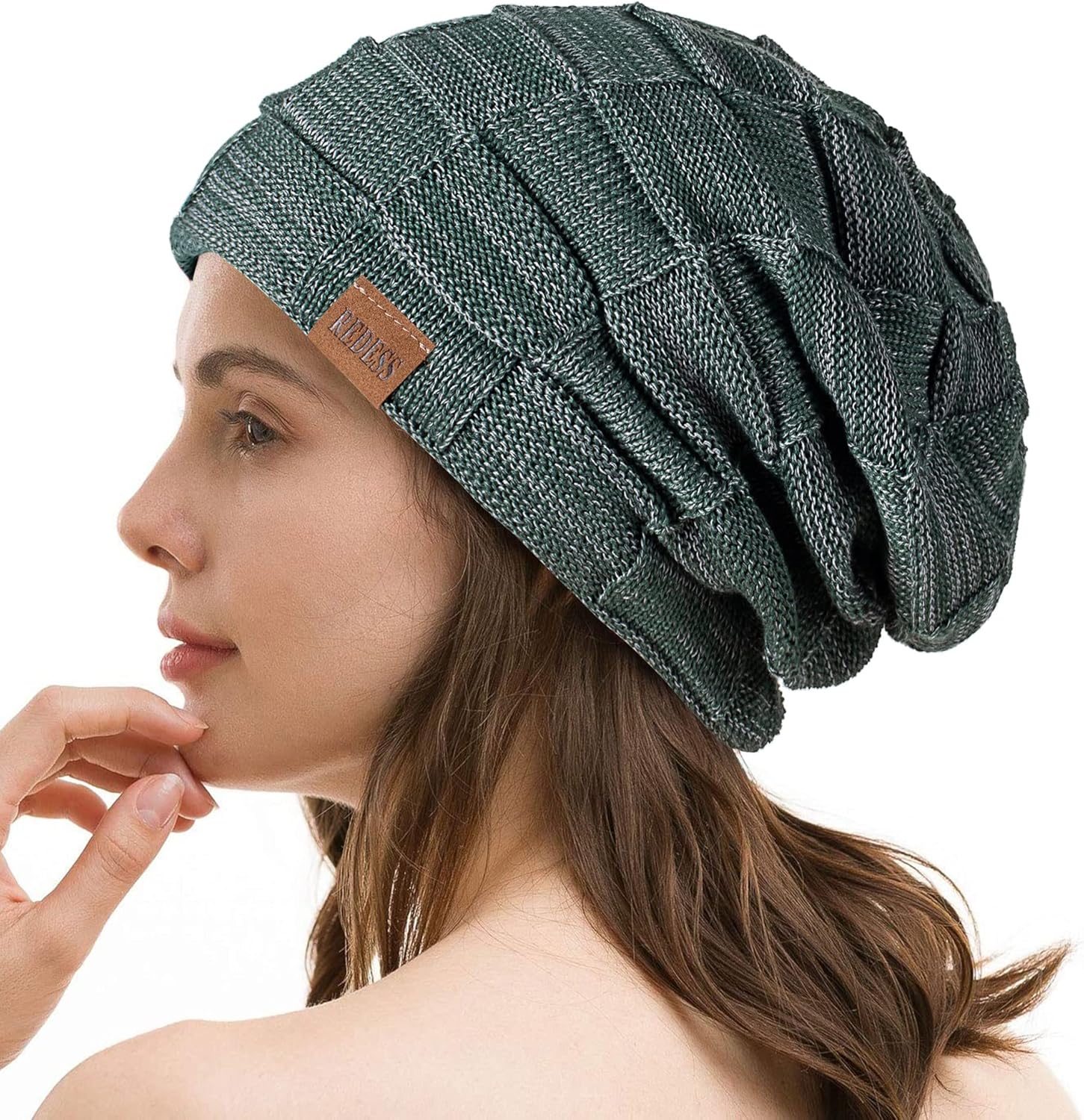 Beanie Hat for Men and Women Winter Warm Hats Knit Slouchy Thick Skull Cap