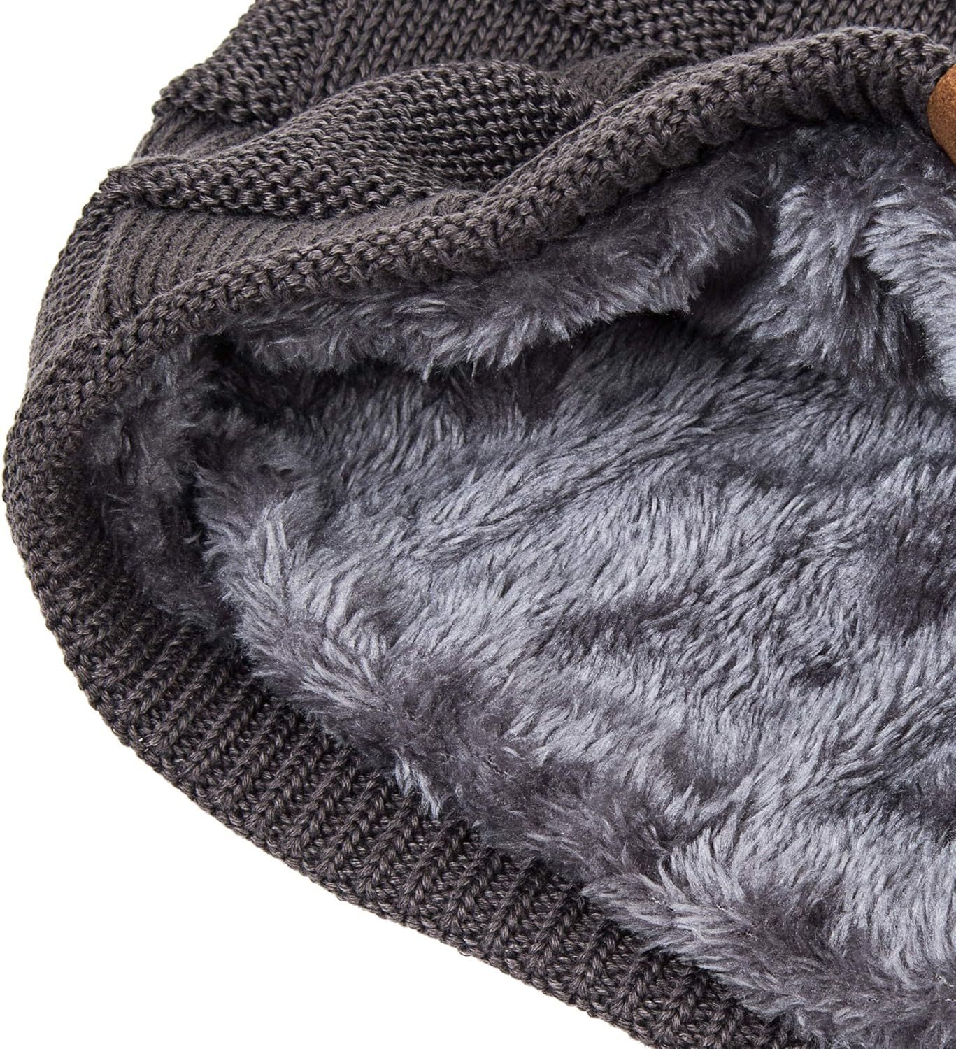  Beanie Hat for Men and Women Winter Warm Hats Knit Slouchy Thick Skull Cap