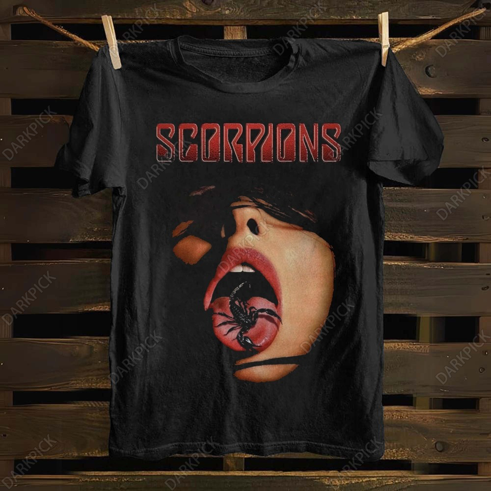 Unisex cotton Scorpions Heavy Metal Band T-shirt