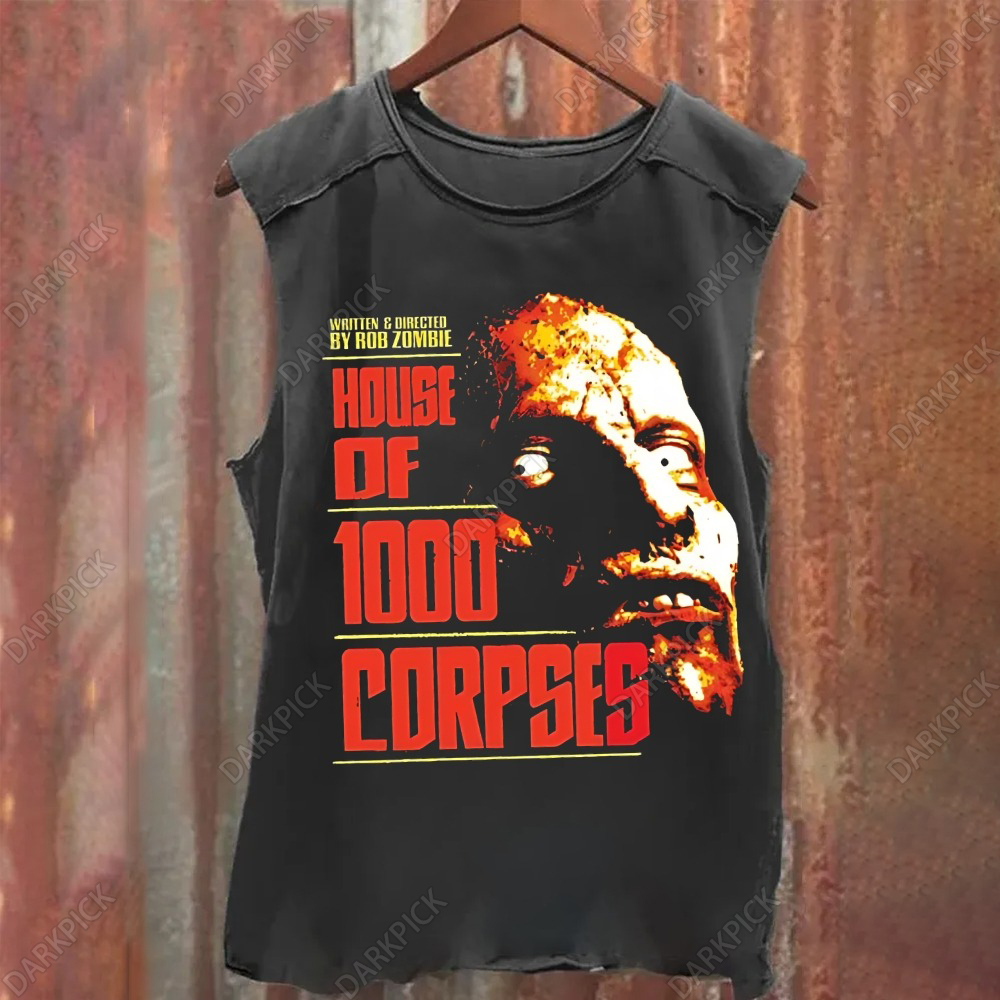 Unisex Vintage Washed House Of 1000 Corpses Tank Top