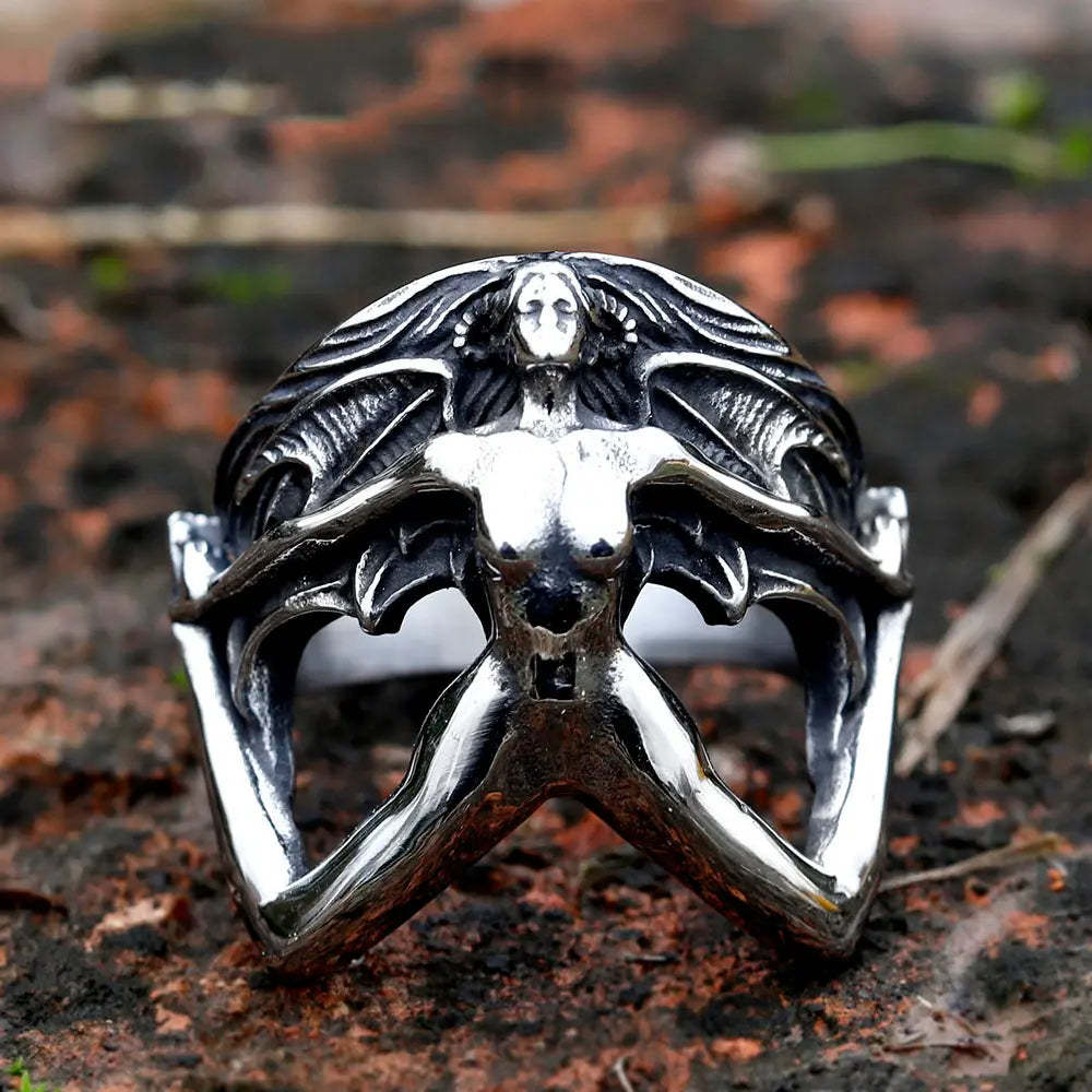 3D Body Shape Stainless Steel Ring