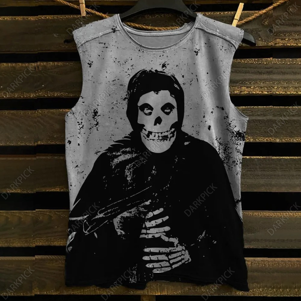 Unisex The Crimson Ghost Print  100% cotton Tank Top