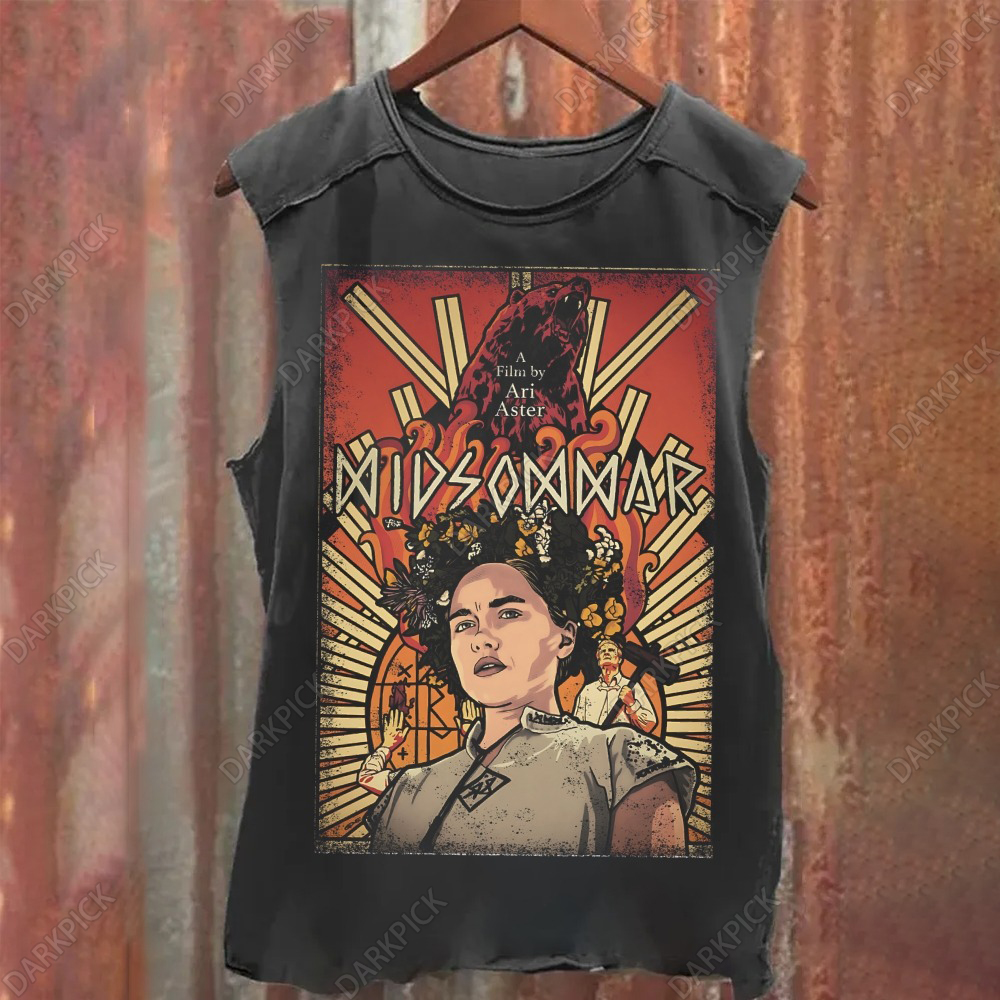 Unisex Vintage Washed  Midsommar Florence Pugh Tank Top