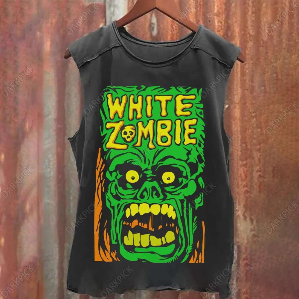 Unisex Vintage  White Zombie  Tank Top