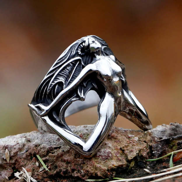 3D Body Shape Stainless Steel Ring