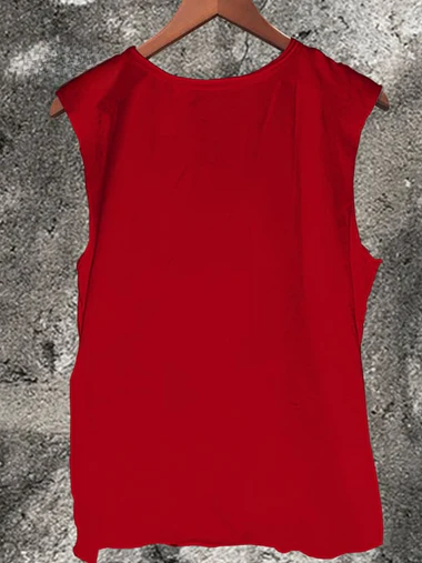 Smoking Nun Vintage-Druck, 100 % Baumwolle, lässiges Tanktop