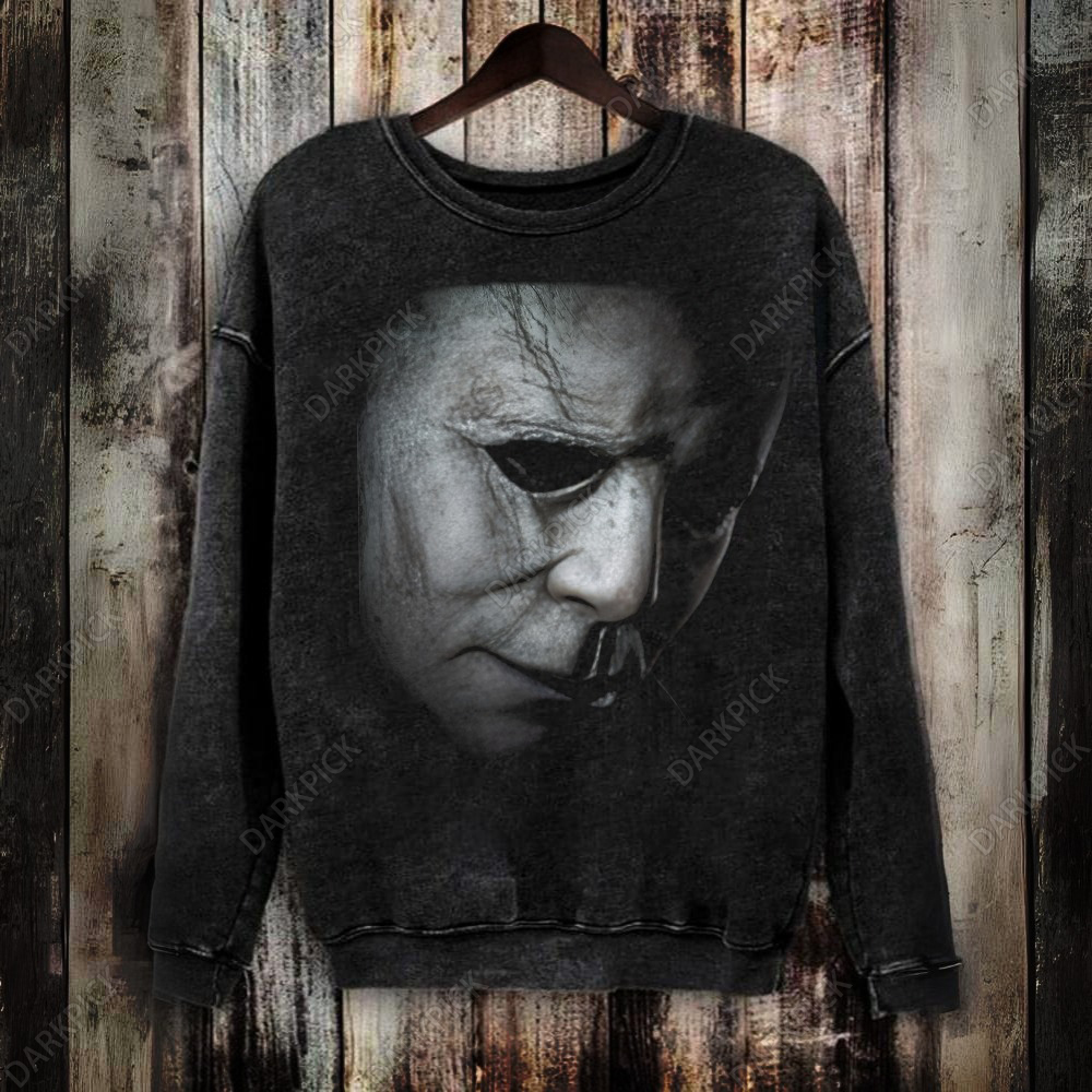 Unisex Vintage Washed Michael Myers (Halloween) Sweatshirt