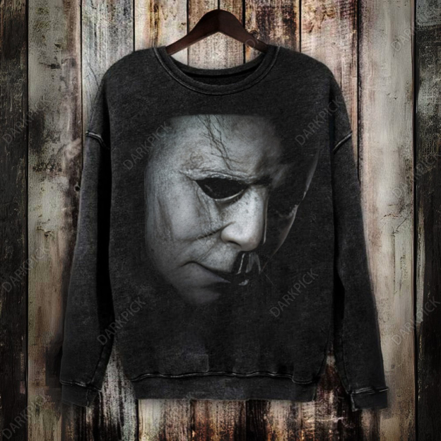 Unisex Vintage  Washed  Michael Myers (Halloween)   Sweatshirt
