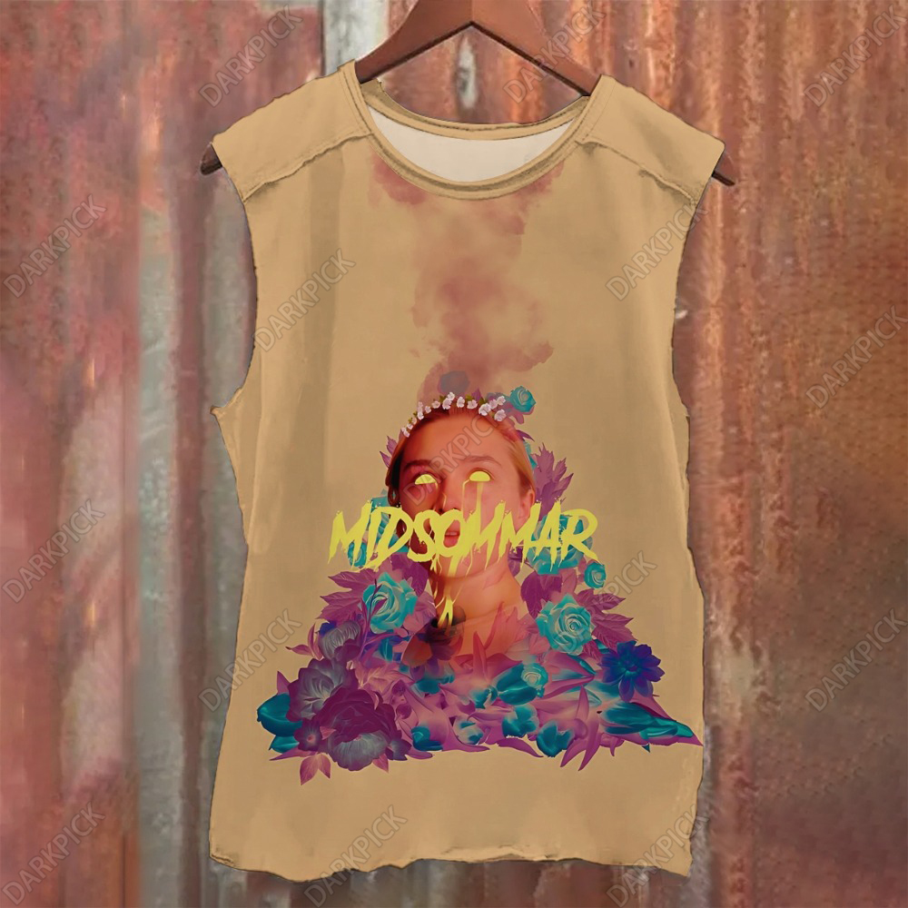 Unisex Casual Printed  Midsommar Florence Tank Top
