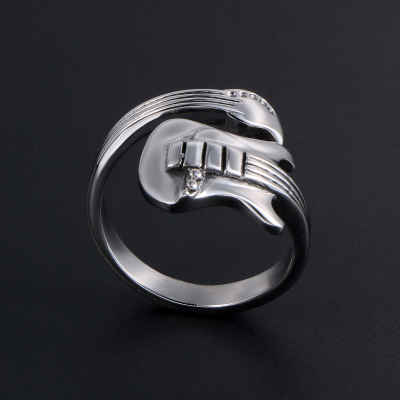 Retro Gothic Punk Style Ring Guitar Music Ring