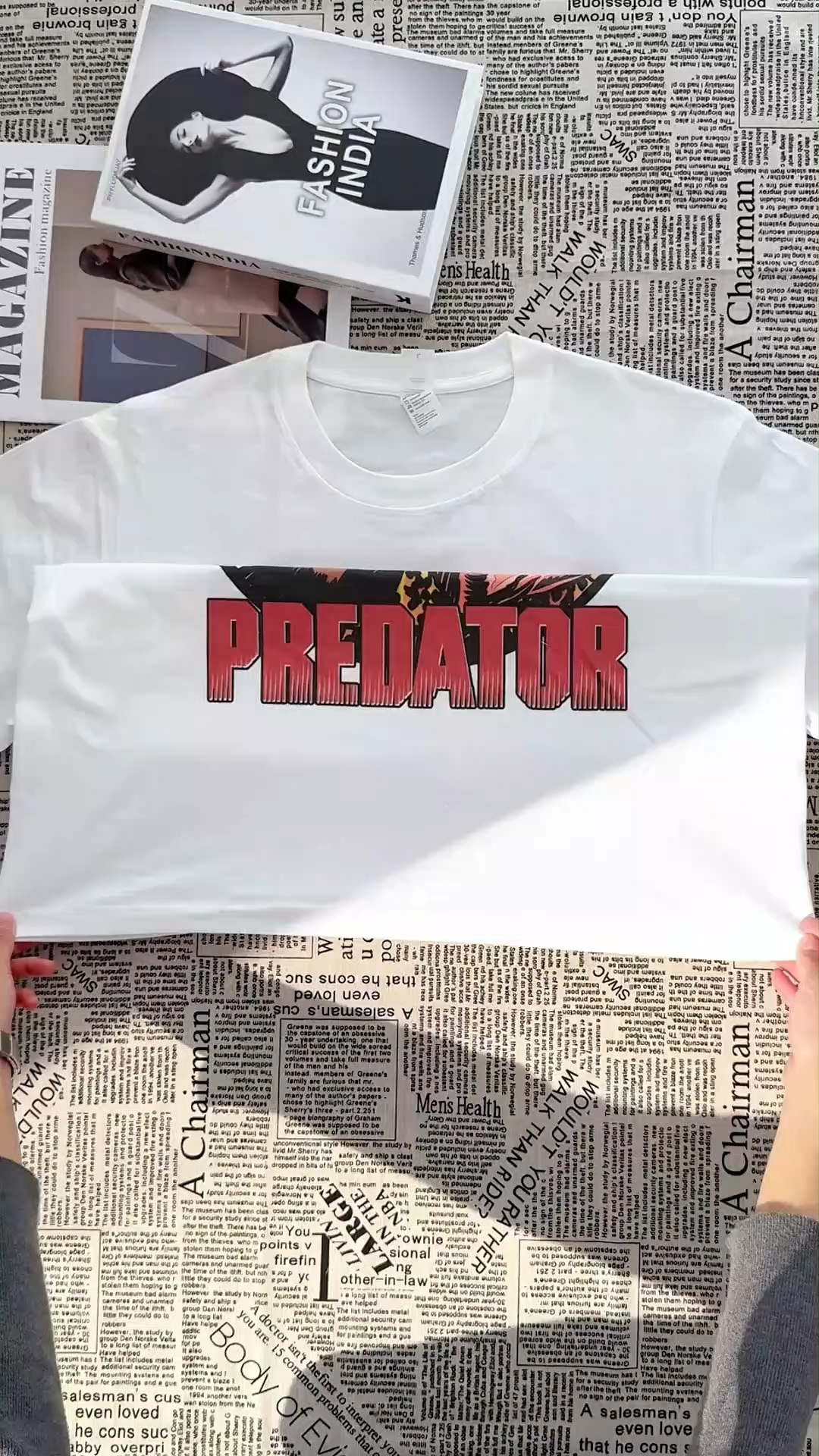 Predator (1987) Horror Movie cotton T-shirt