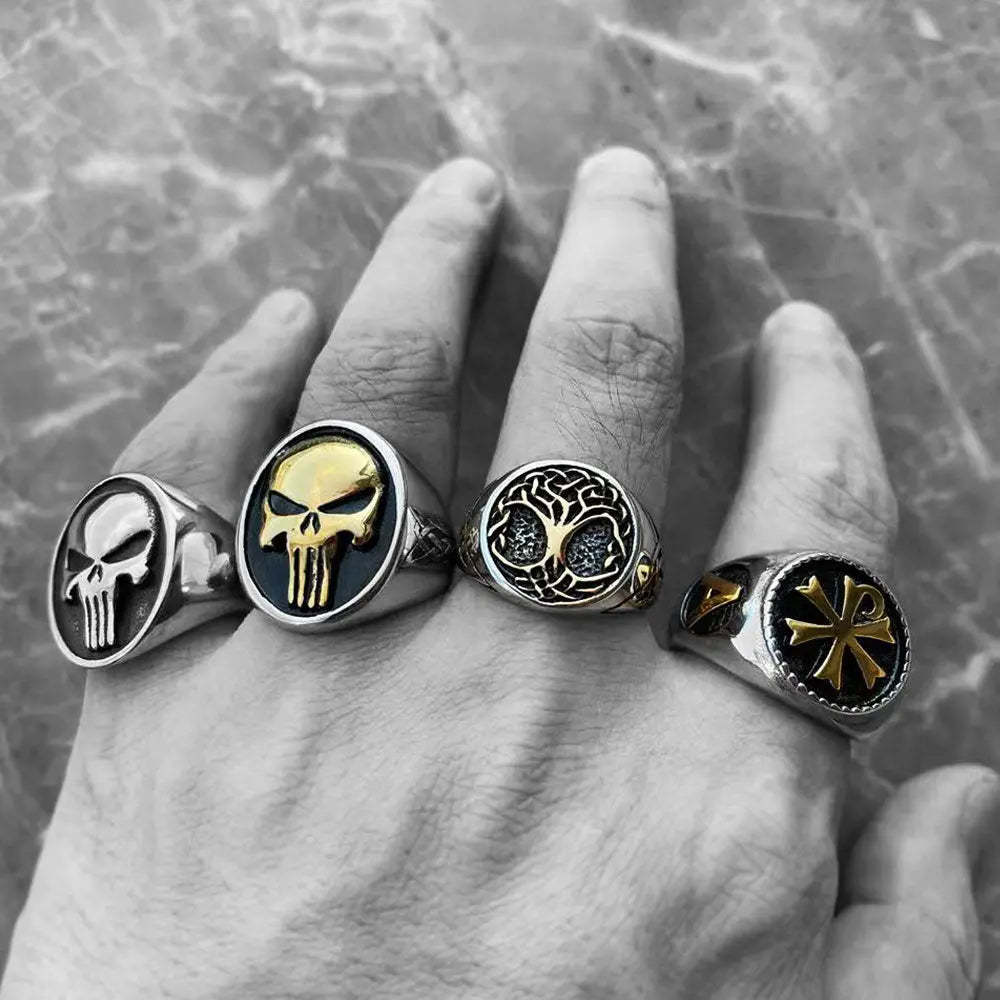 The Punisher Skull Stainless Steel Ring