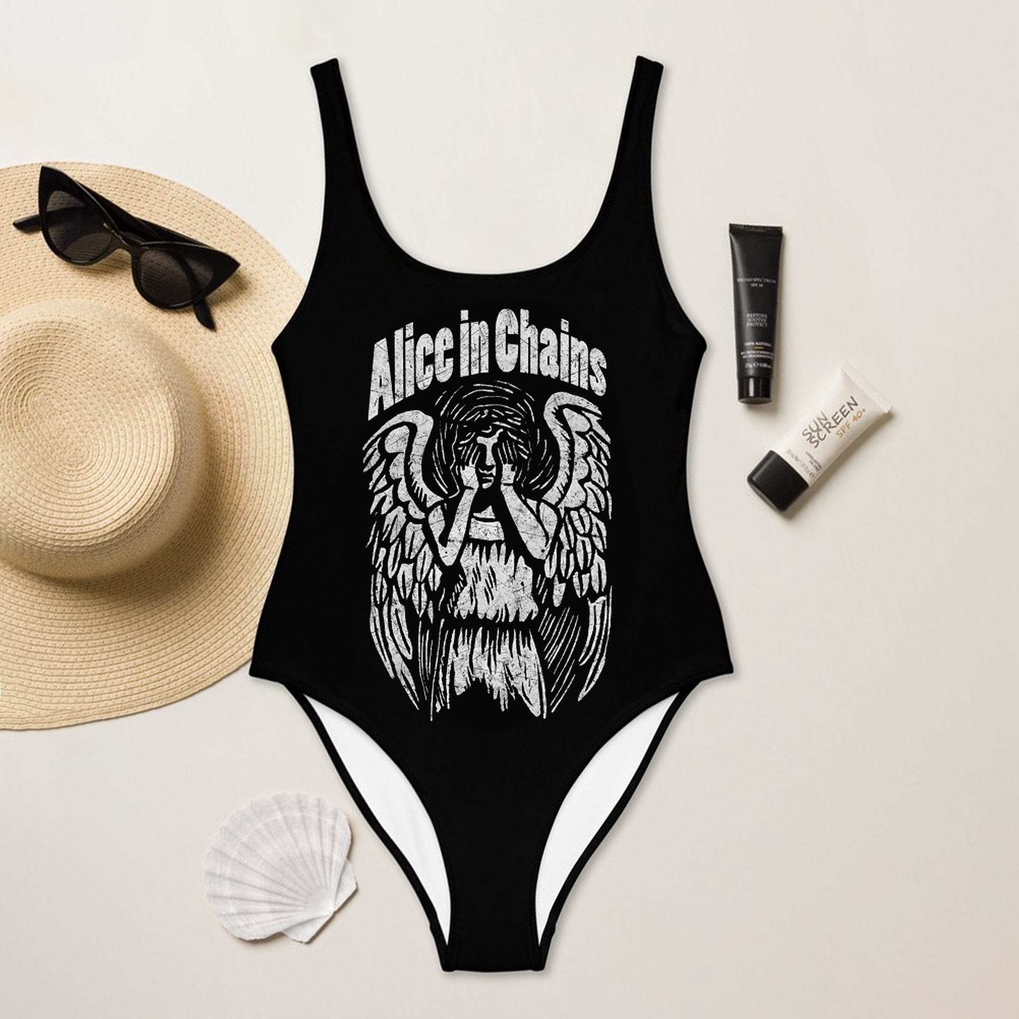 Alice In Chains One Piece Swimsuit 