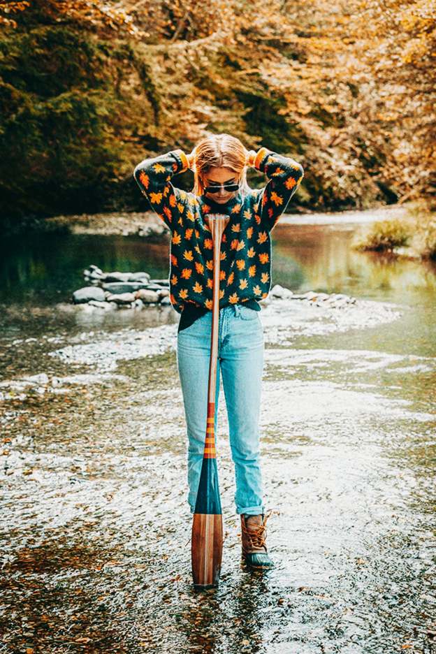 The Big Cozy Fall Leaf Sweater