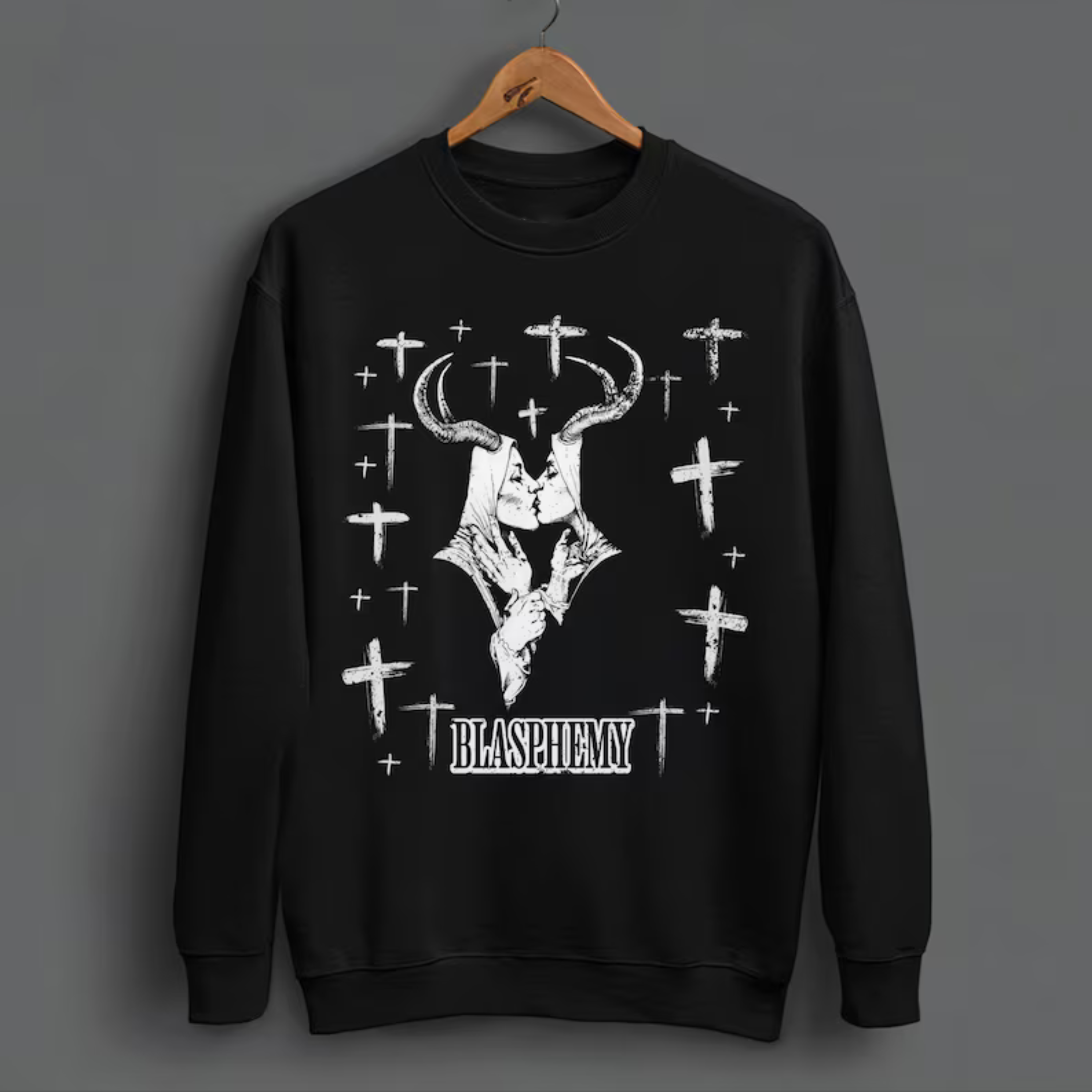 Demonic Nuns Cotton Sweatshirt