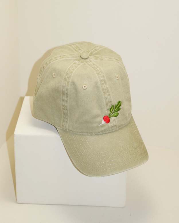 Embroidered  Radish Hat