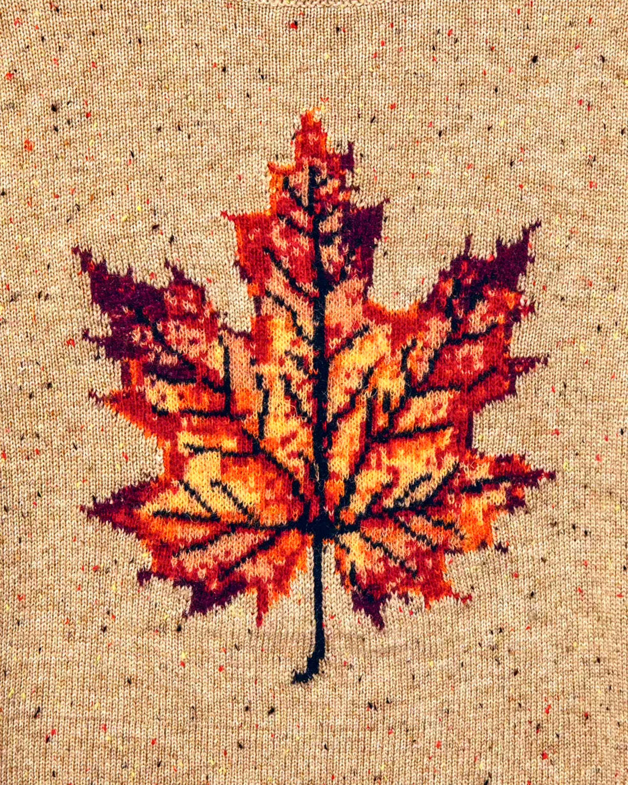 Woodstock Maple Leaf Donegal Sweater