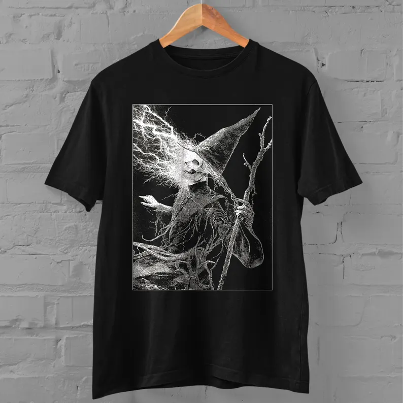 Gothic Wizard cotton T-shirt