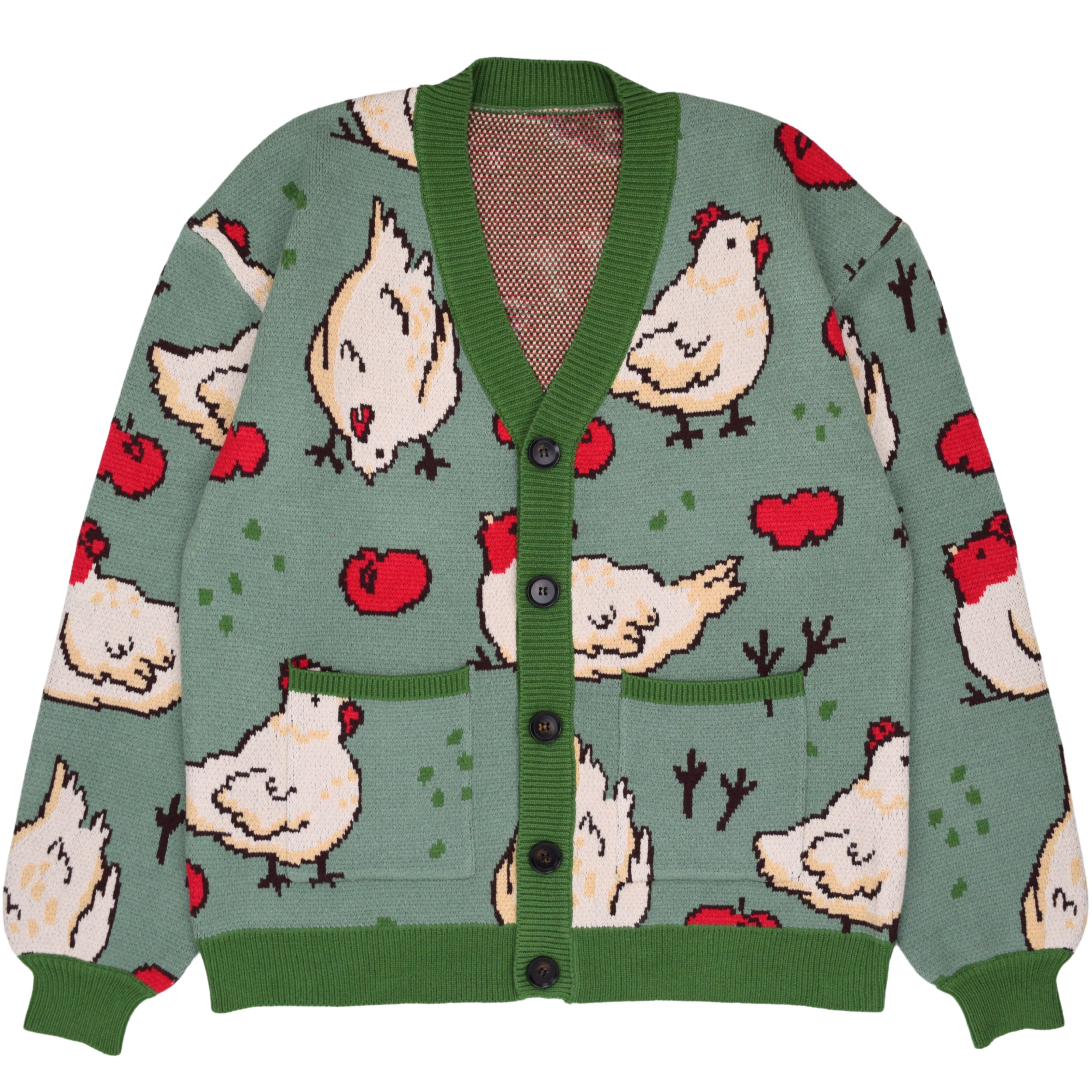 Green Chicken Cardigan
