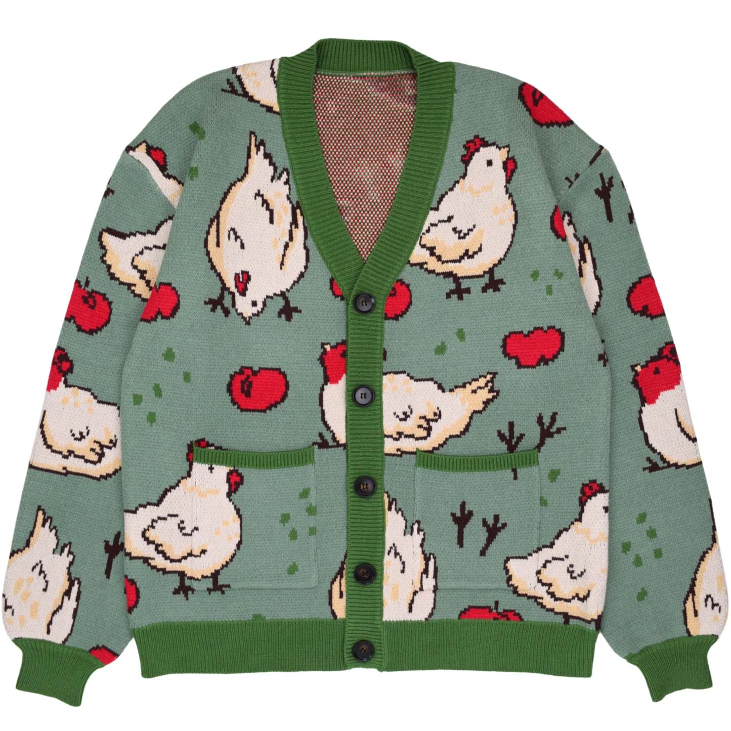 Green Chicken Cardigan