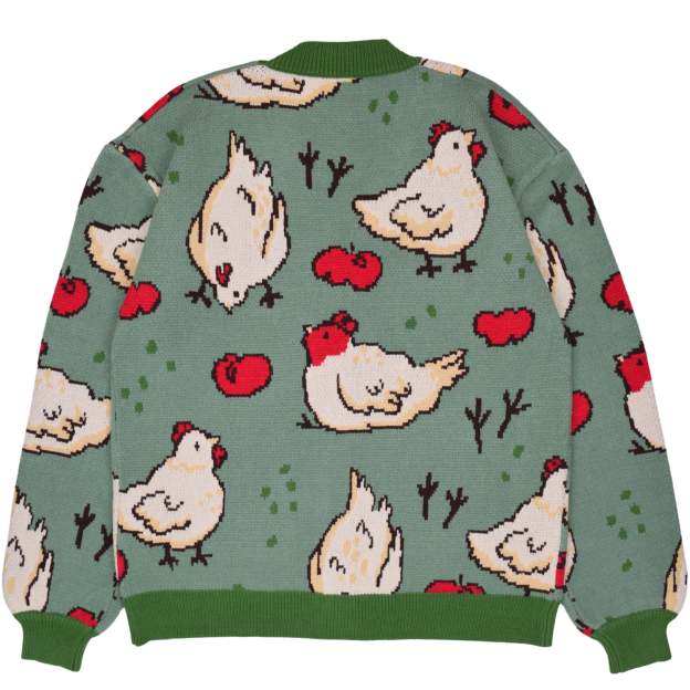 Green Chicken Cardigan