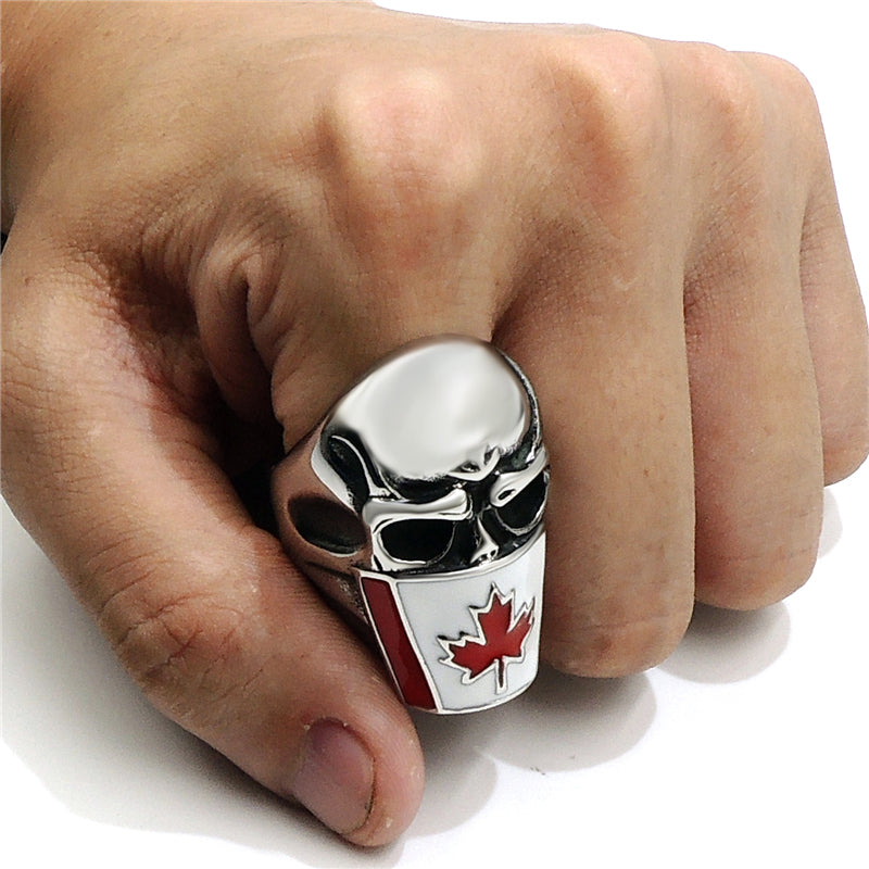 US, TX or CDN Skull Ring
