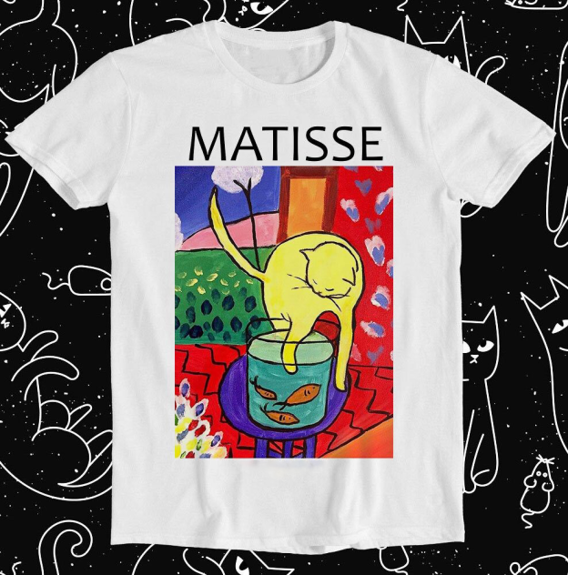 Henri Matisse The Cat with Red Fish cotton T-shirt