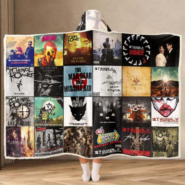 My Chemical Romance Wearable Hooded Blanket – Emo Nostalgia You Can Wrap Yourself In