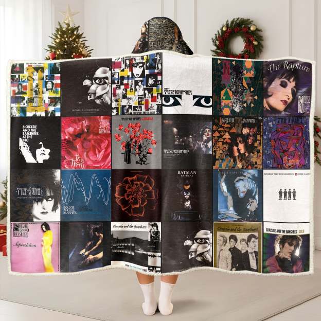 Siouxsie and the Banshees Wearable Hooded Blanket – A Cozy Wrap of Gothic Art-Punk Atmosphere