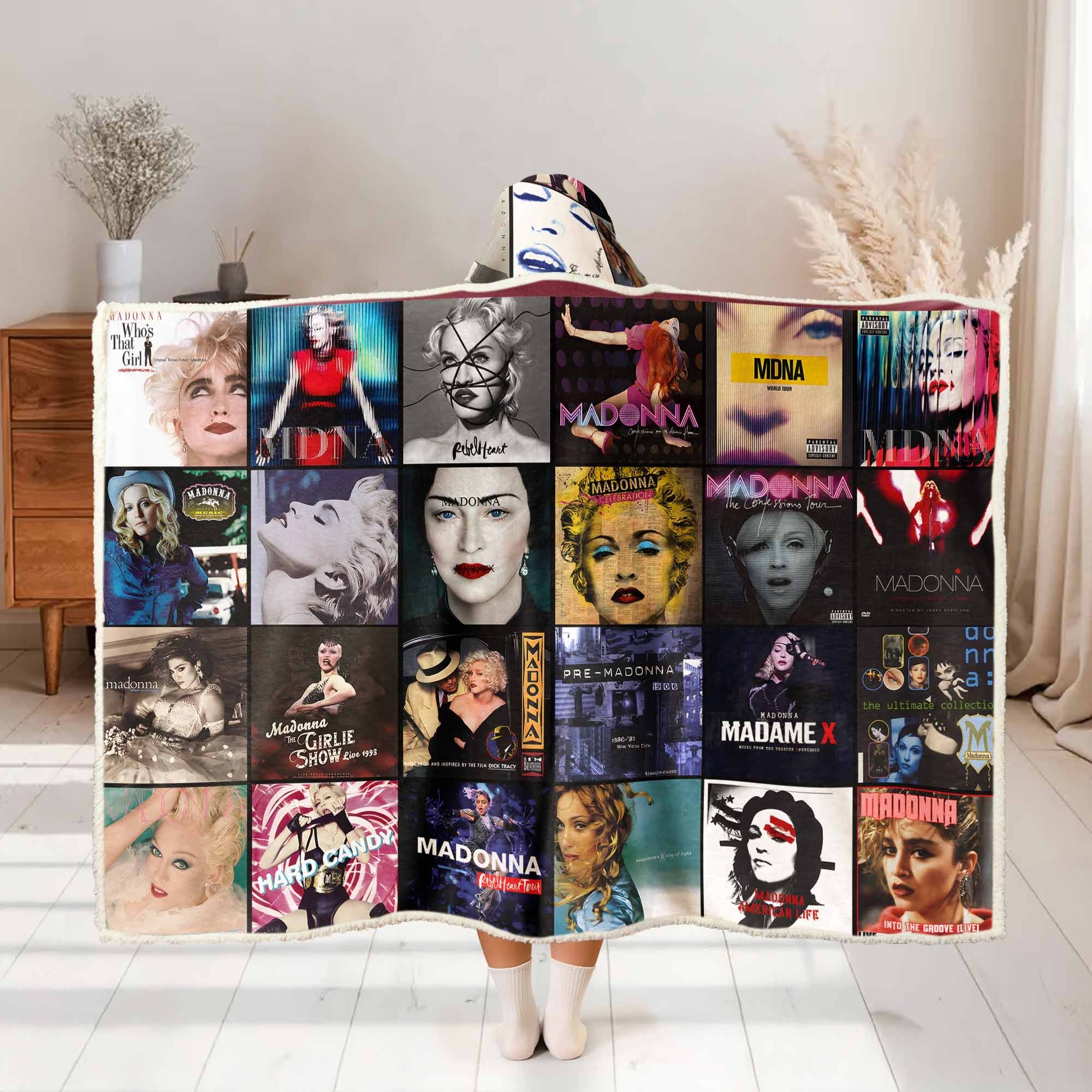 Madonna Wearable Hooded Blanket – The Queen of Pop Legacy Lives On