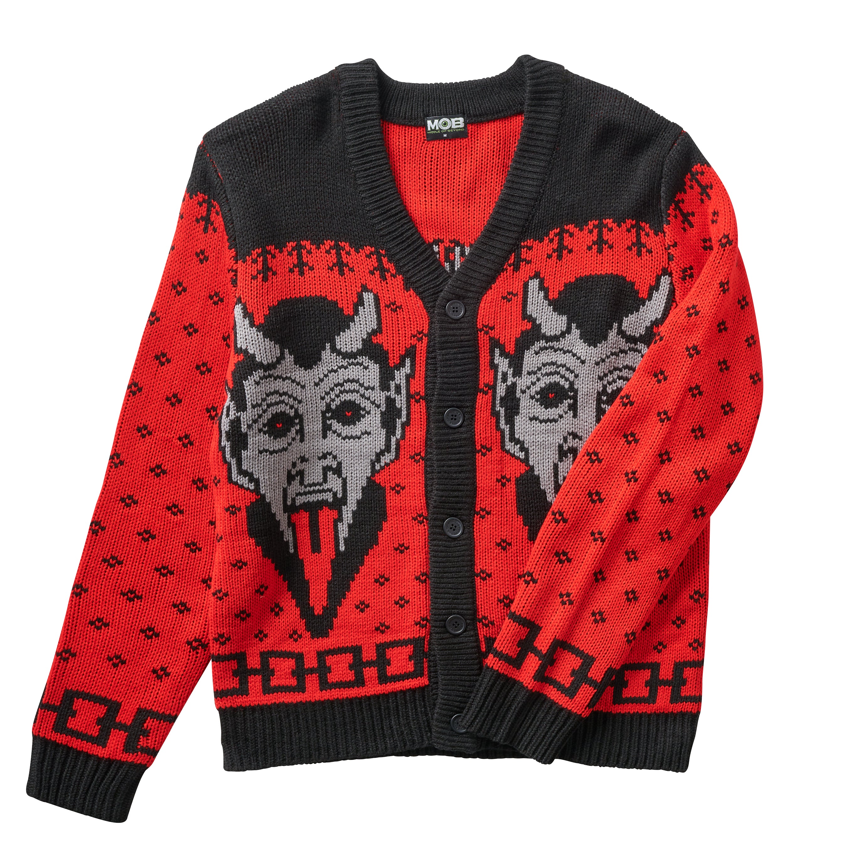 Krampus the Christmas Devil Cardigan