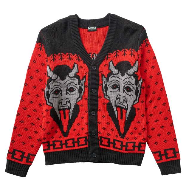 Krampus the Christmas Devil Cardigan