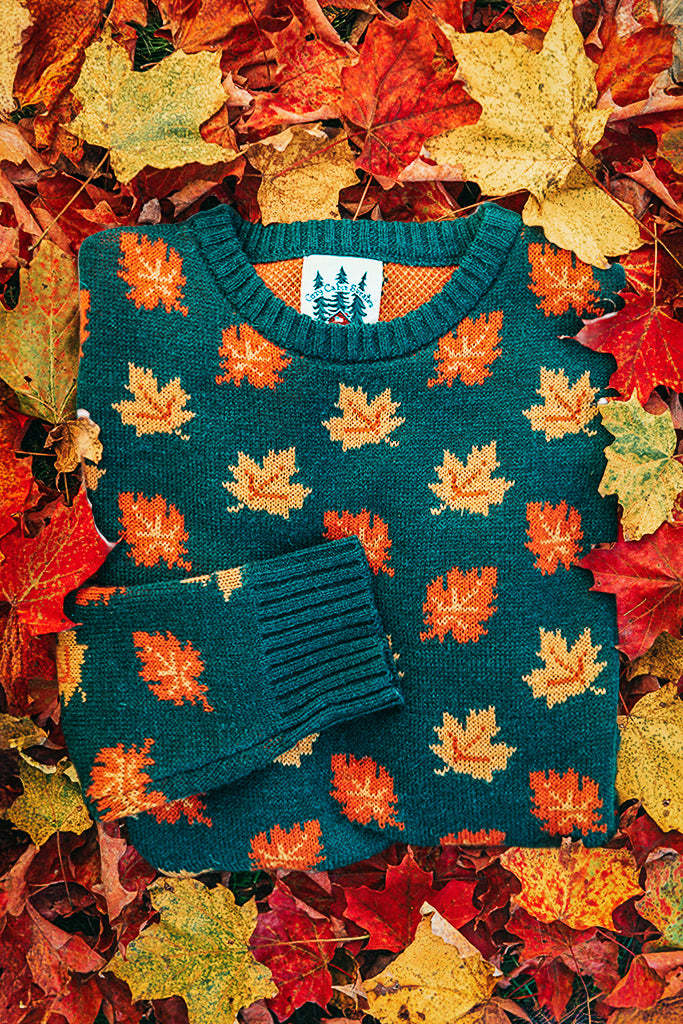 The Big Cozy Fall Leaf Sweater