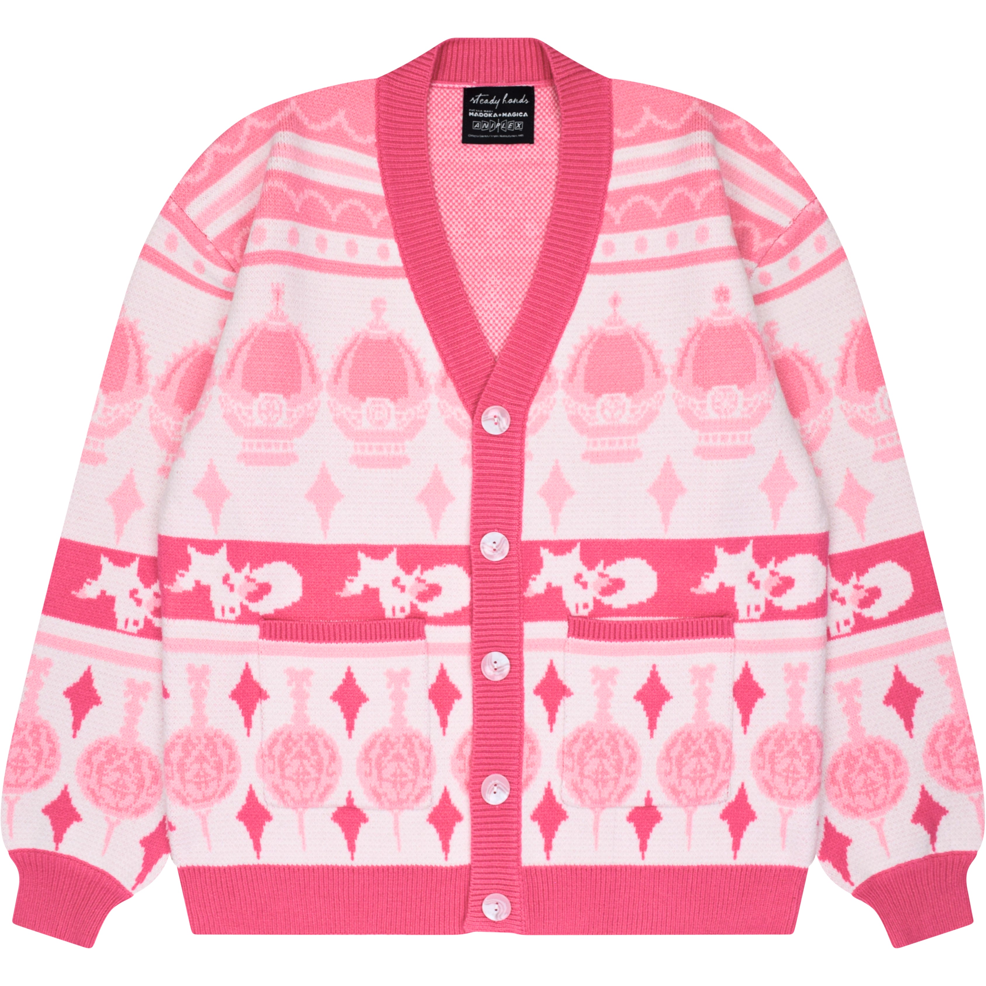 Madoka Magica Patterned Cardigan
