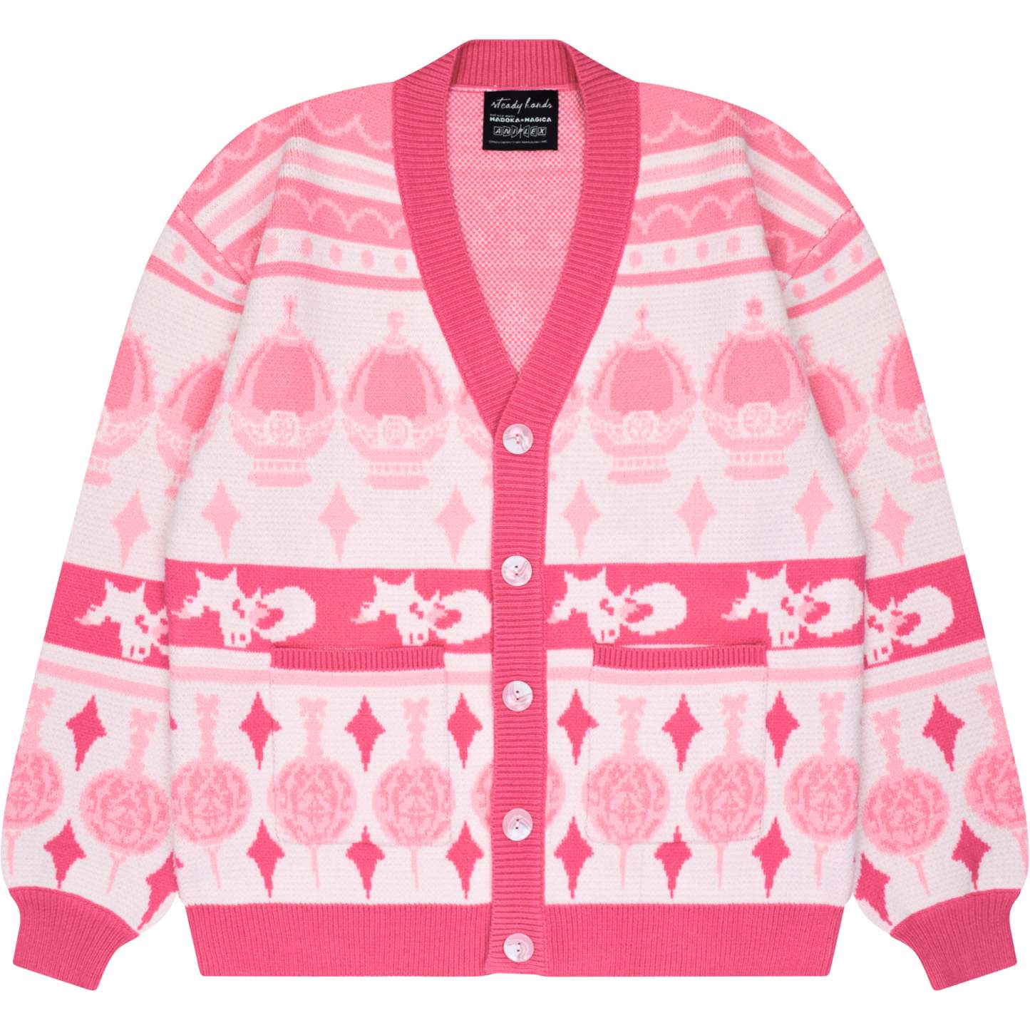 Madoka Magica Patterned Cardigan