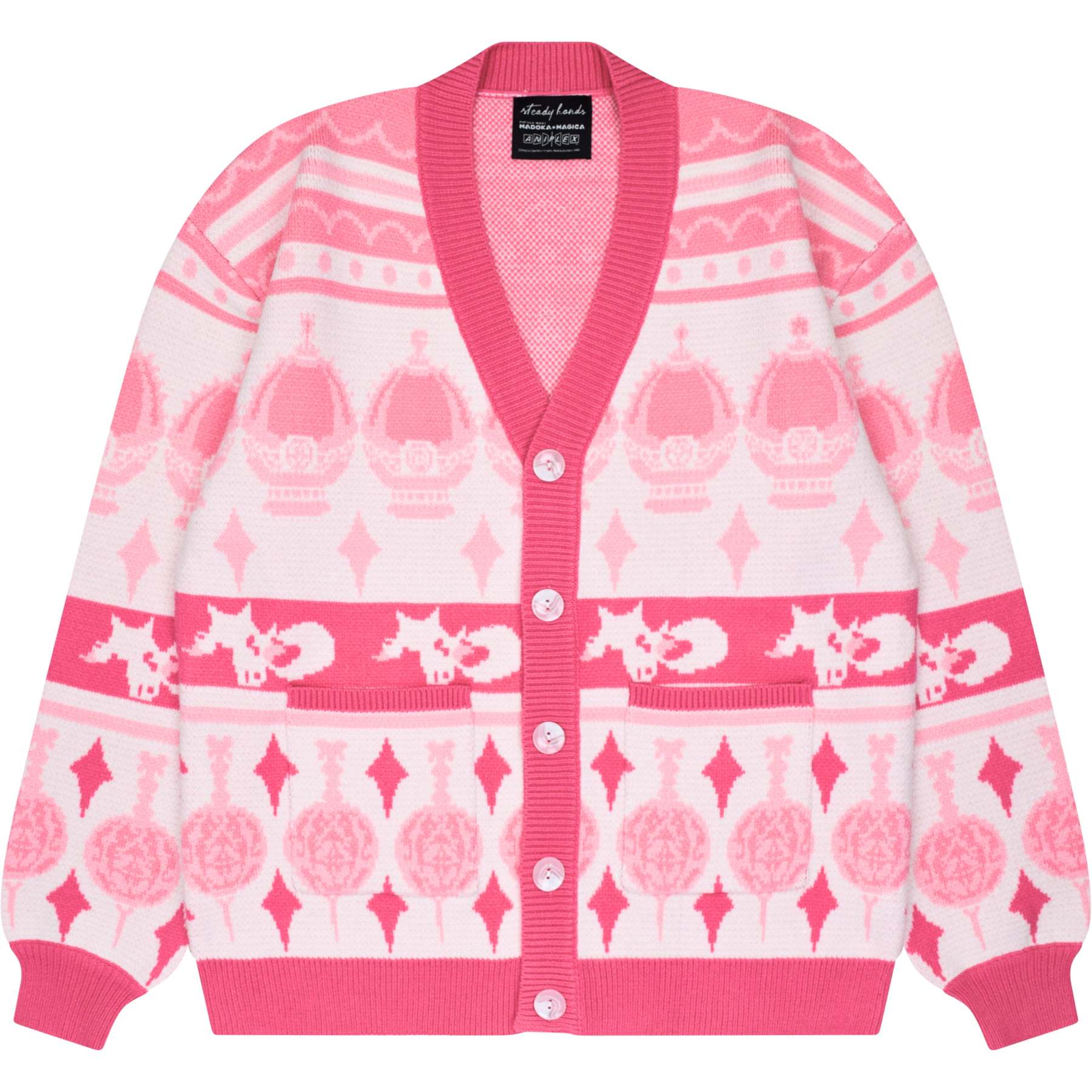 Madoka Magica Patterned Cardigan