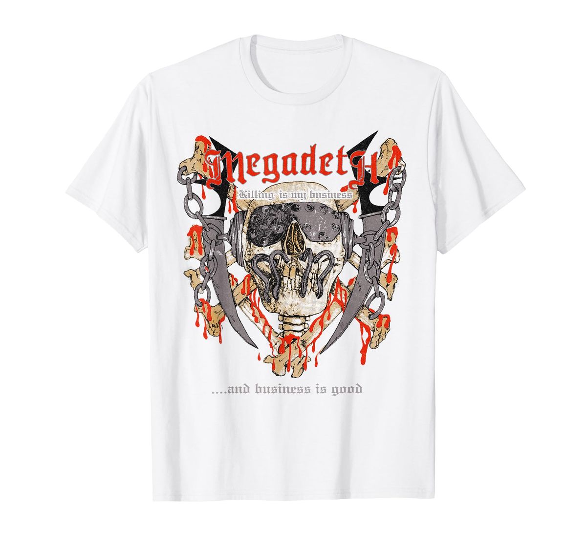 Megadeth Band Killing is my Business cotton T-shirt