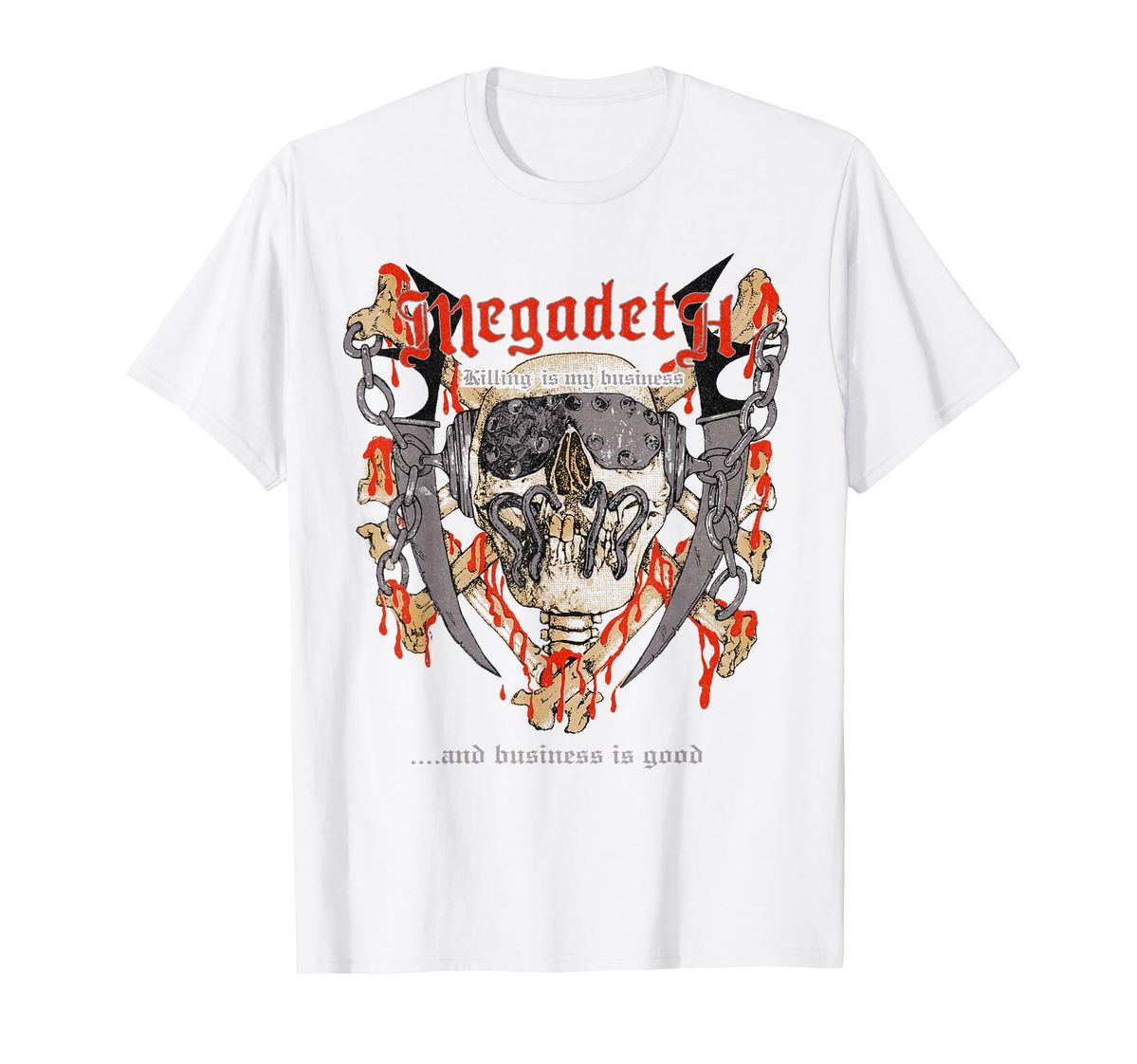 Megadeth Band Killing is my Business cotton T-shirt