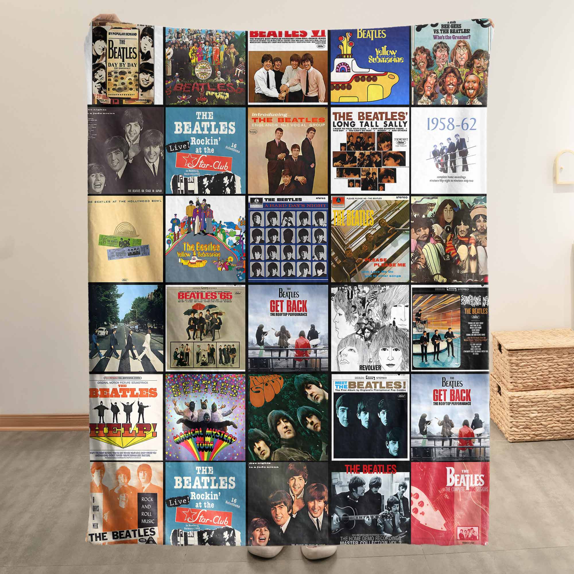 The Beatles Sherpa Blanket – A Timeless Album Cover Tribute