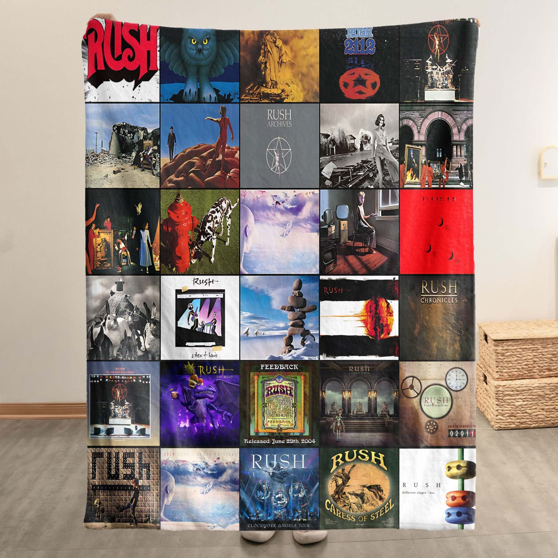 Rush Sherpa Blanket – A Progressive Rock Tribute in Ultimate Comfort