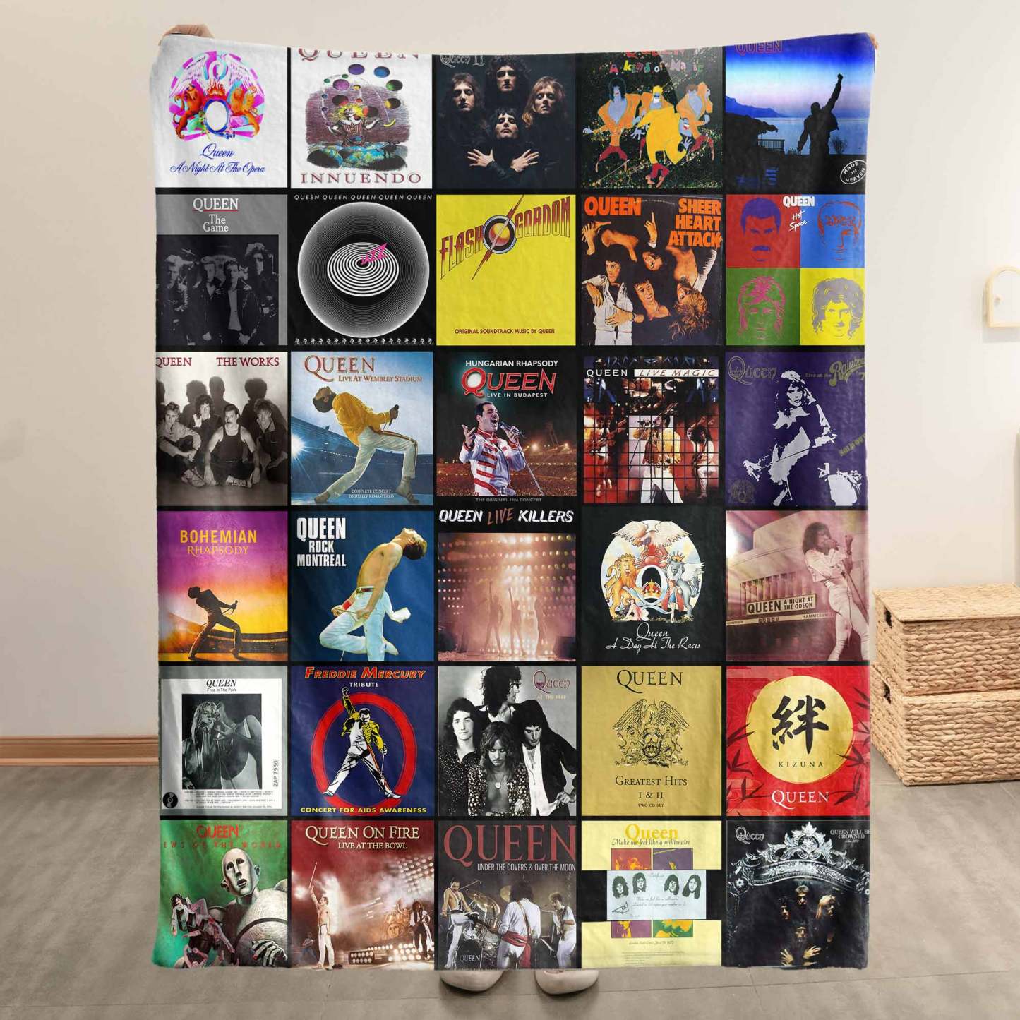 Queen Sherpa Blanket – A Royal Tribute to Legendary Albums
