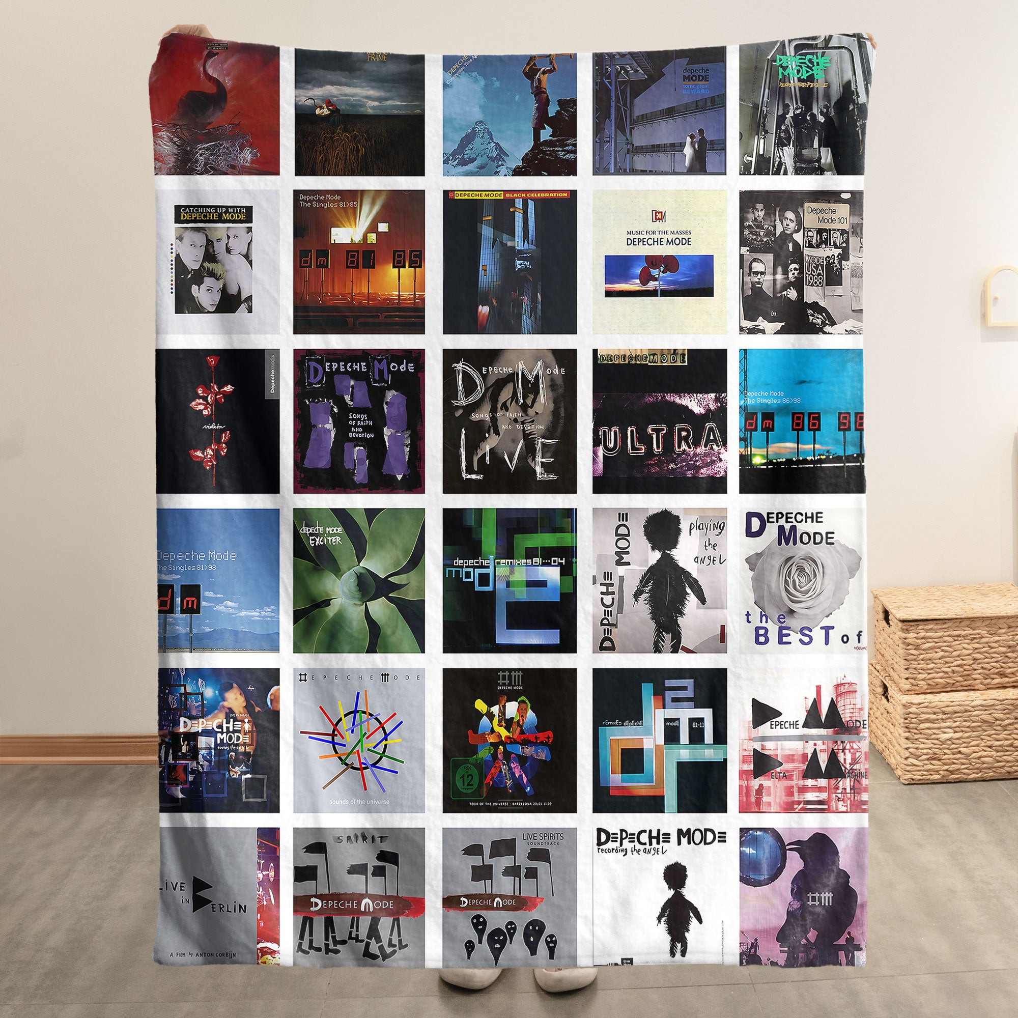 Depeche Mode Sherpa Blanket – A Synth-Pop Legacy You Can Cozy Up With