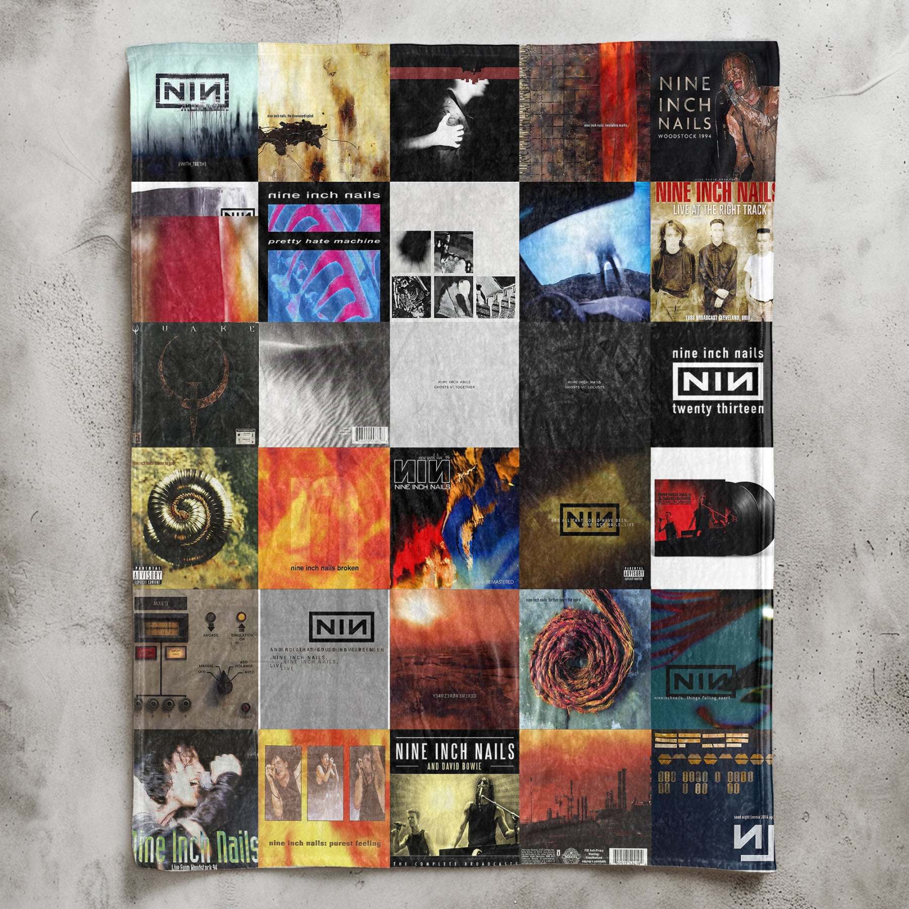 Nine Inch Nails Sherpa Blanket – A Tribute to Industrial Legends