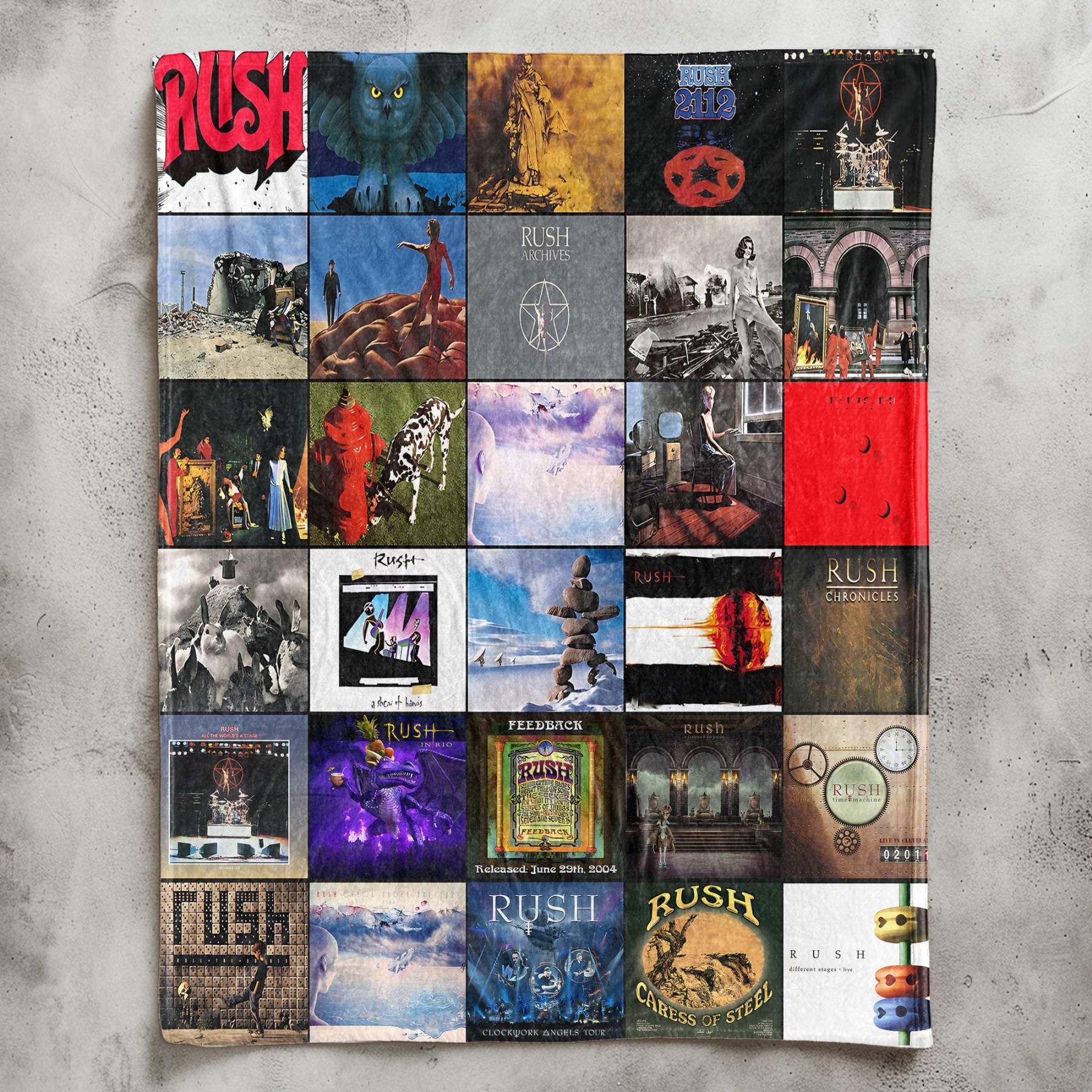 Rush Sherpa Blanket – A Progressive Rock Tribute in Ultimate Comfort