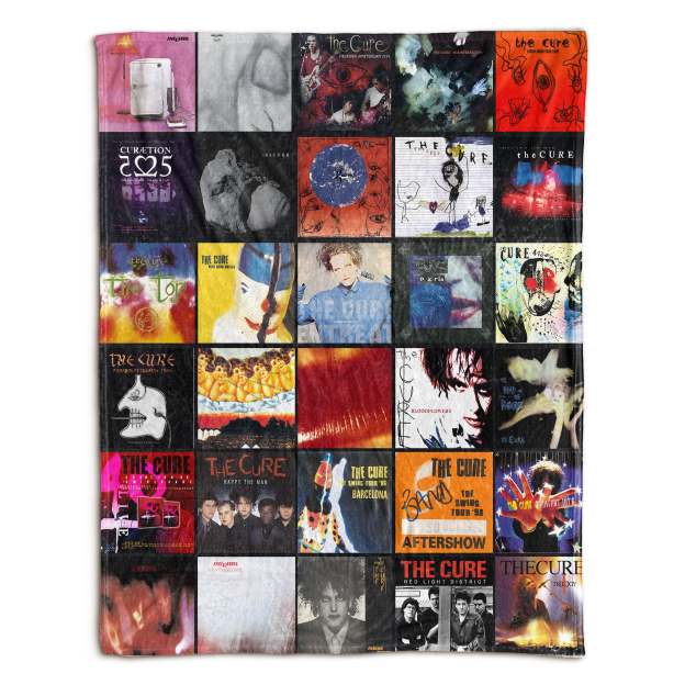 The Cure Sherpa Blanket – A Dreamy Tribute to the Band That Defined a Mood